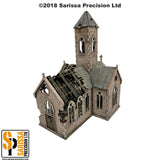 Destroyed Village Church - 20mm