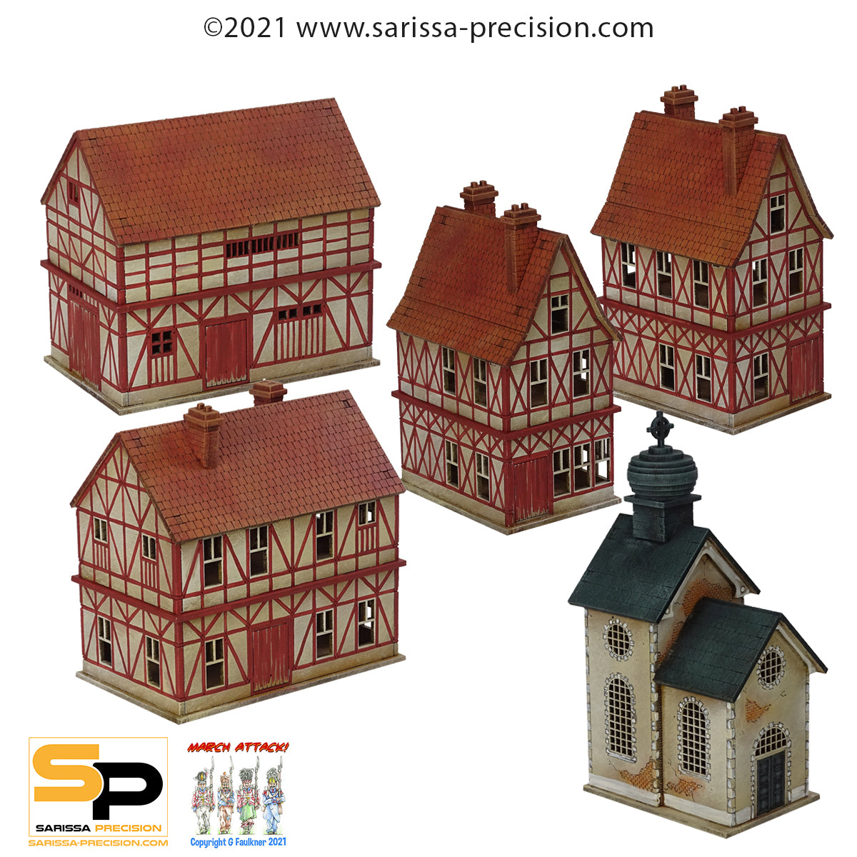 European Timber Frame Town set (15mm)