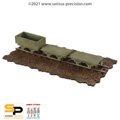 Narrow Gauge Horse Drawn Flat Carriages (28mm)
