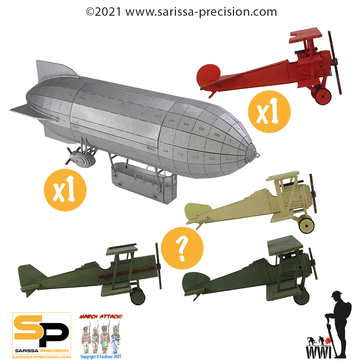 WWI Airship Battle Set - German (28mm)