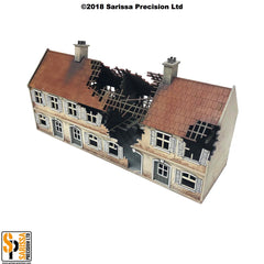 Destroyed Terrace Shop Block - 20mm