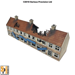 Destroyed Terrace Shop Block - 15mm