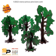 Summer Tree Set (x4) - Full Colour