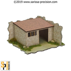 Mediterranean Village Corner Animal Shed (28mm)