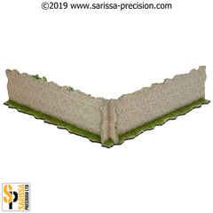 Mediterranean Village Corner Wall 20x20 (28mm)