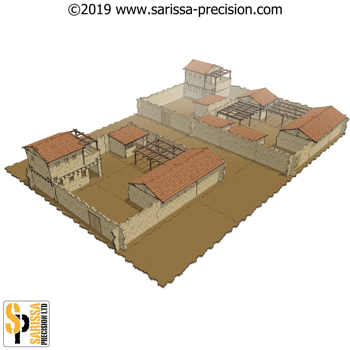 Mediterranean Villa - Scenery Set 2 (28mm)
