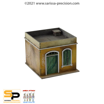 Mediterranean Small House - 1 Floor with Flat Roof