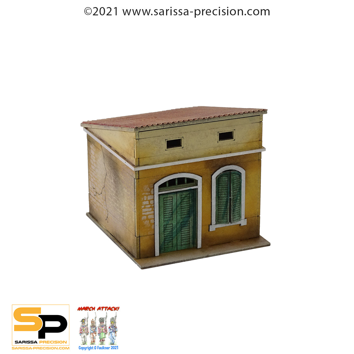 Mediterranean Small House - 1 Floor with Sloped Roof