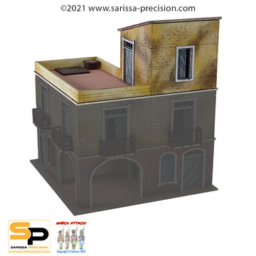 Mediterranean Corner Tavern Terrace Roof