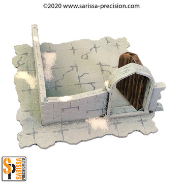 The Ruined City - Low Corner Wall with Doorway