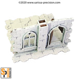 The Ruined City - High Wall with Door & Window (stackable)