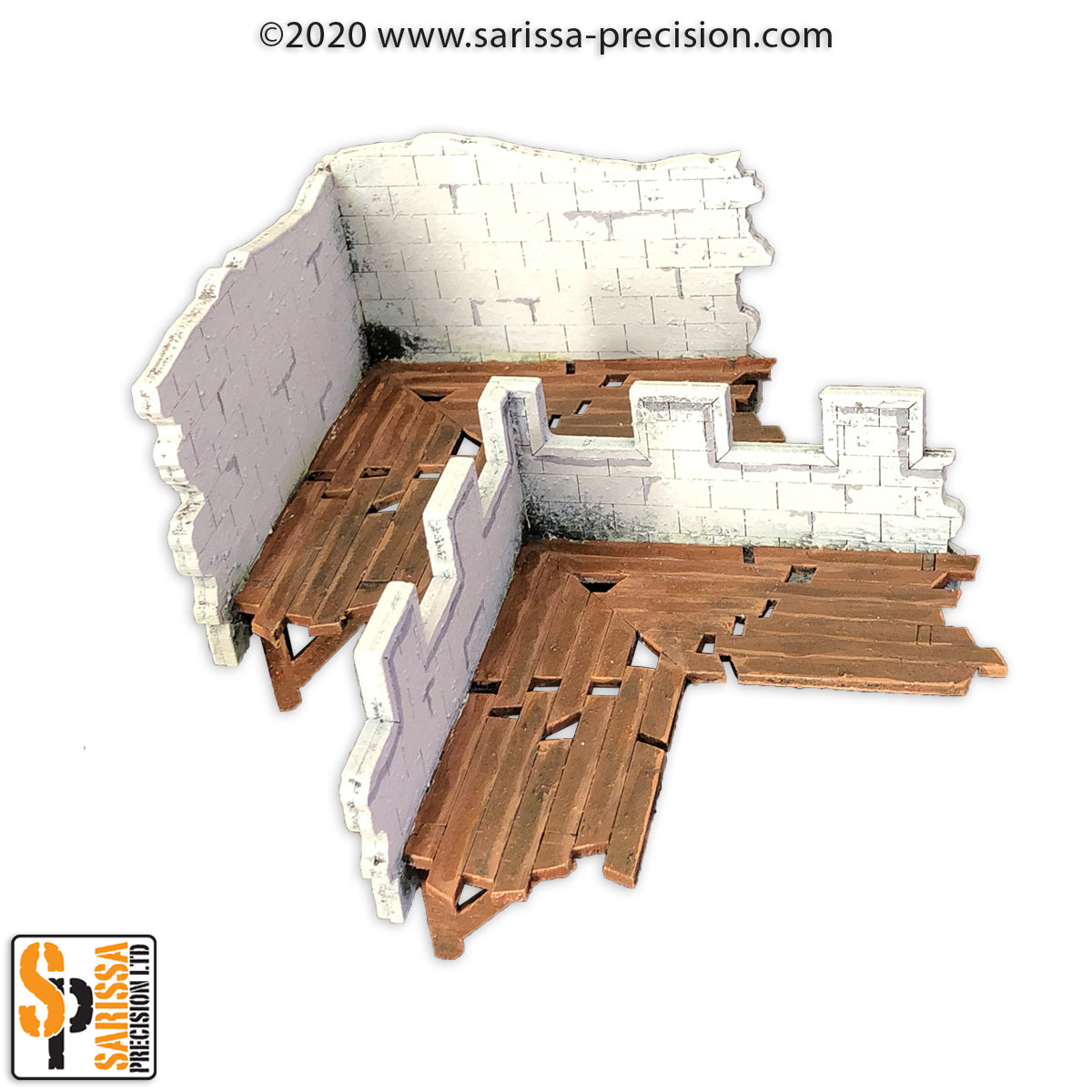 The Ruined City - 2nd & 3rd level Corner Wall with Walkway 2
