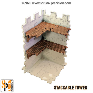 The Ruined City - 2nd & 3rd level Corner Wall with Walkway 2