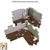 The Ruined City - 2nd & 3rd level Corner Wall with Walkway 1