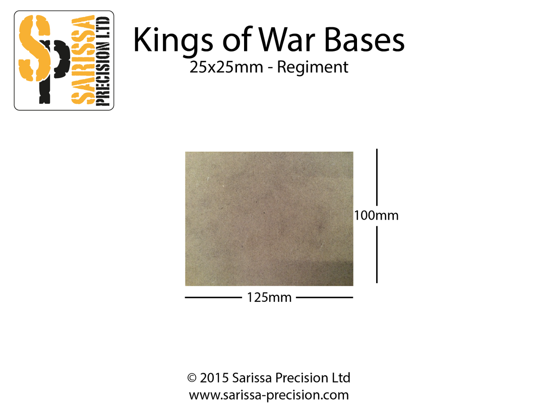 Regiment Base 125x100mm 25x50