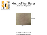 Regiment Base 125x100mm 25x50