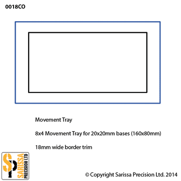 Custom Movement Tray 18mm Trim 8x4