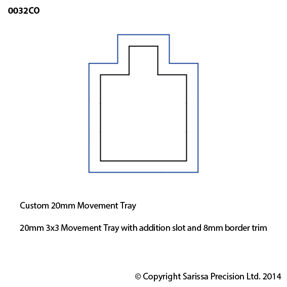 Custom Tray 8mm Trim 3x3 +1