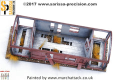 Ghost Town Derelict Caboose Railway Car