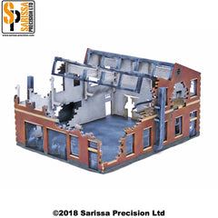 Large Destroyed Factory - 15mm