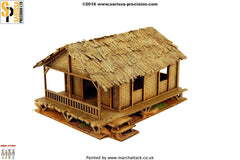 Low Woven Palm-Style Village House - 20mm