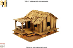 Low Planked-Style Village House - 28mm