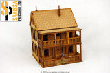 Plantation House with  Porch and Balcony