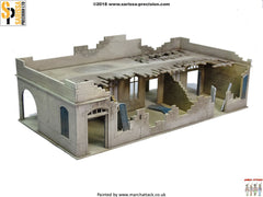 Destroyed Single-Storey Souk Building - 28mm