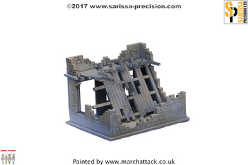 Destroyed Small House - 15mm