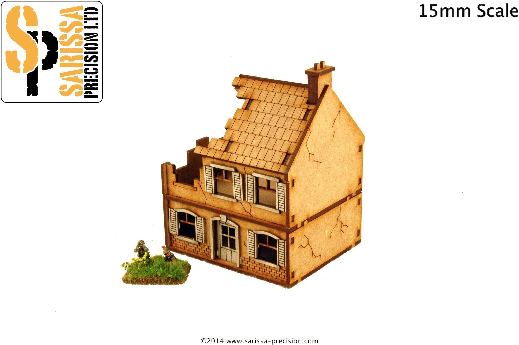 Destroyed Farmhouse - 15mm