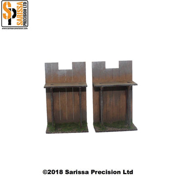 Wooden Palisade 1/2 Wall (Straight Set)