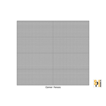 FREE: Printable Mesh Fencing for Compound Fence Pack (28mm)
