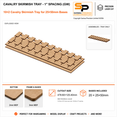 25×50mm Cavalry Skirmish Tray - 1
