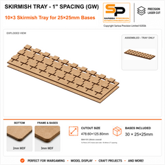 25×25mm Skirmish Tray - 1