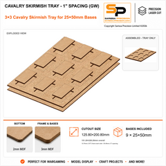 25×50mm Cavalry Skirmish Tray - 1