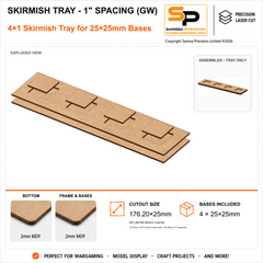 25×25mm Skirmish Tray - 1