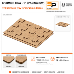 25×25mm Skirmish Tray - 1