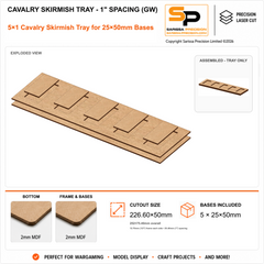 25×50mm Cavalry Skirmish Tray - 1