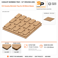 25×50mm Cavalry Skirmish Tray - 1/2