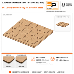 25×50mm Cavalry Skirmish Tray - 1