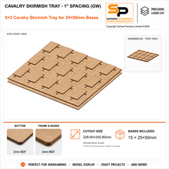 25×50mm Cavalry Skirmish Tray - 1