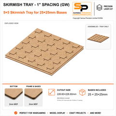 25×25mm Skirmish Tray - 1