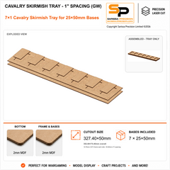 25×50mm Cavalry Skirmish Tray - 1