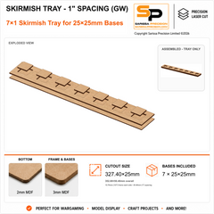 25×25mm Skirmish Tray - 1