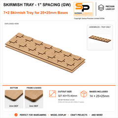 25×25mm Skirmish Tray - 1