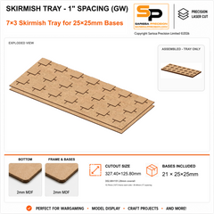 25×25mm Skirmish Tray - 1