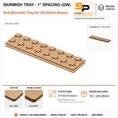 25×25mm Skirmish Tray - 1