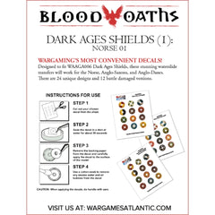 Wargames Atlantic - Shield Decals: Norse 01