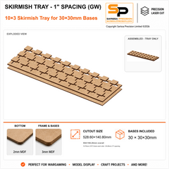 30×30mm Skirmish Tray - 1