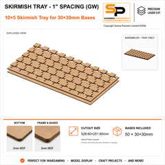 30×30mm Skirmish Tray - 1